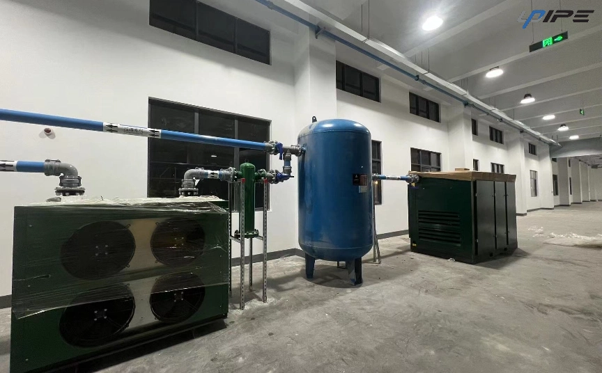 Compressed Air Pipe Installation Layout for Factory Air Supply