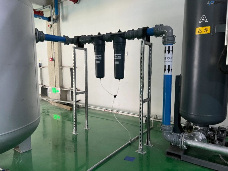 Blue Aluminum Compressed Air Pipe for Automotive Manufacturing Facilities Blue Aluminum Compressed Air Pipe for Automotive Manufacturing Facilities