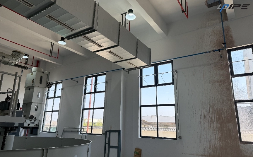 Aluminum Compressed Air Piping Systems for Textile Factory Air Lines